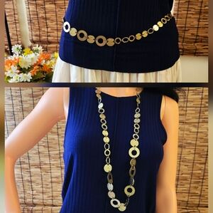 Vintage Goldtone Chain Belt OR Necklace